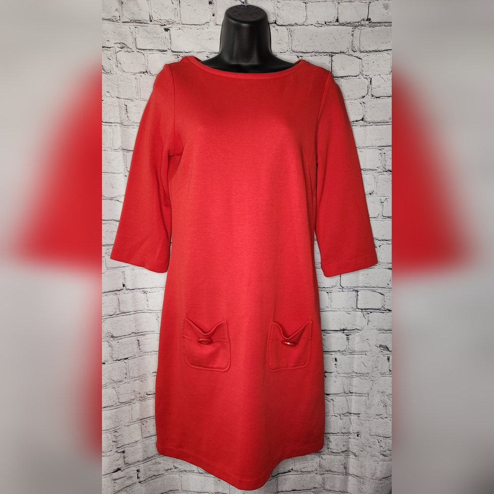 Boden Audrey Knit 3/4 Sleeve Dress Size 6‎